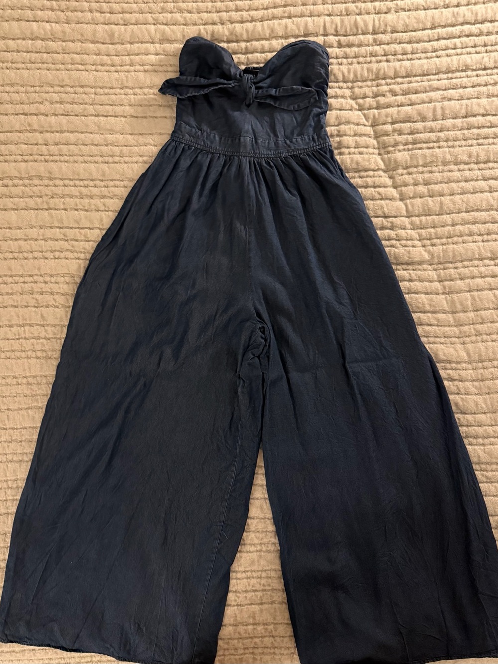 VICI Carmella Strapless Cambray Jumpsuit